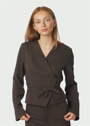 Simmi bluse Dark Brown Neo Noir 